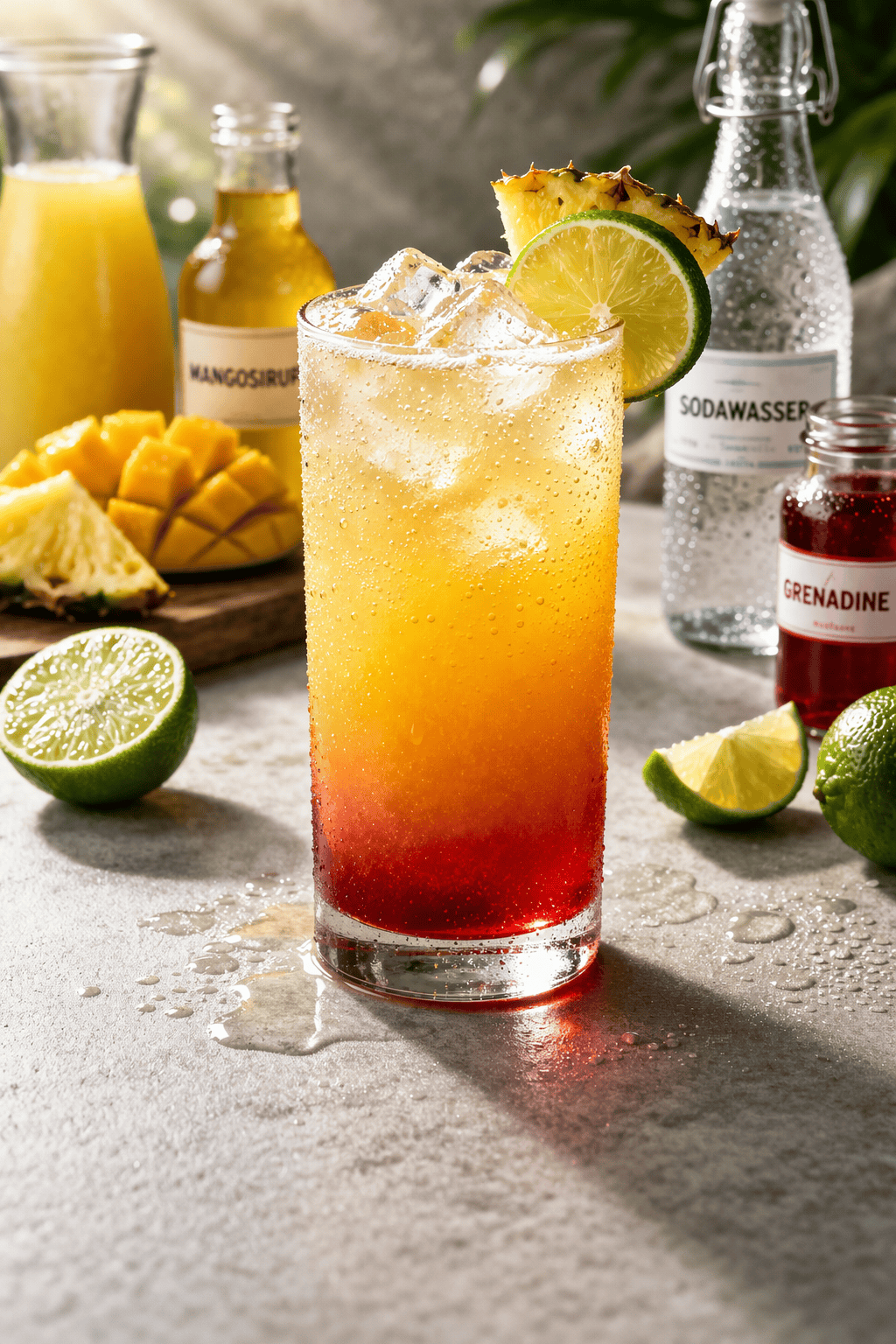 Tropischer Sonnenuntergang