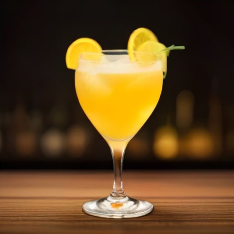 Sonniger Rum-Fizz