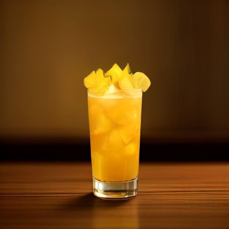 Goldener Ananas‑Tequila Flip